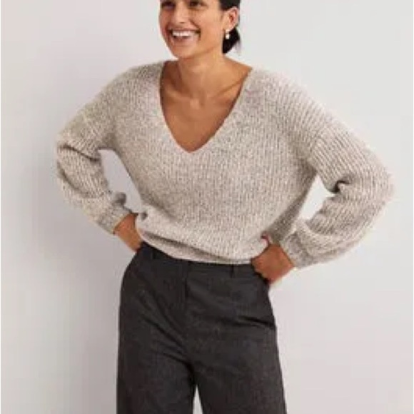 NWT BODEN Sparkle Ribbed Fluffy Jumper Sweater - Picture 10 of 10